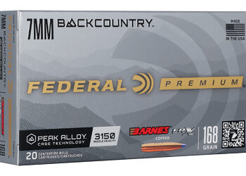 FED GLD MDL BARN 7MM BC 168GR 20/200