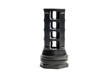 HUX MUZZLE BRAKE QD 338 5/8X24 BLK