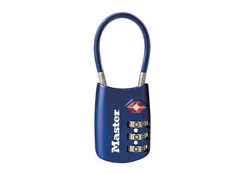 MASTERLOCK TSA PADLOCK COMBO BLUE