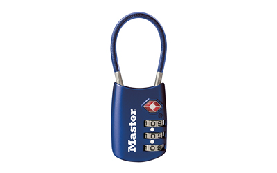 MASTERLOCK TSA PADLOCK COMBO BLUE 3 MASTERLOCK TSA PADLOCK COMBO BLUE