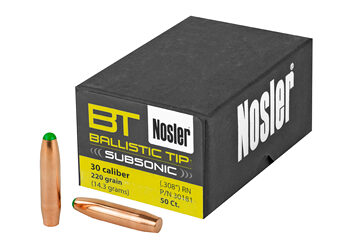 NOSLER 30 CAL 220GR 50CT