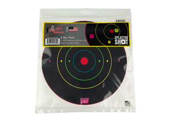 PROSHOT 8" MULTI CLR BULLSEYE 6PK