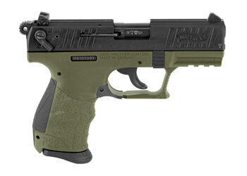 Alternative view of WAL P22Q 22LR 3.42" 10RD MLTRY GRN