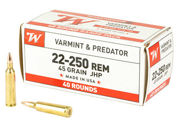WIN USA 22-250 REM 45GR JHP 40/400