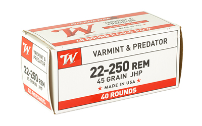 WIN USA 22-250 REM 45GR JHP 40/400 4 WIN USA 22-250 REM 45GR JHP 40/400 - Image 2