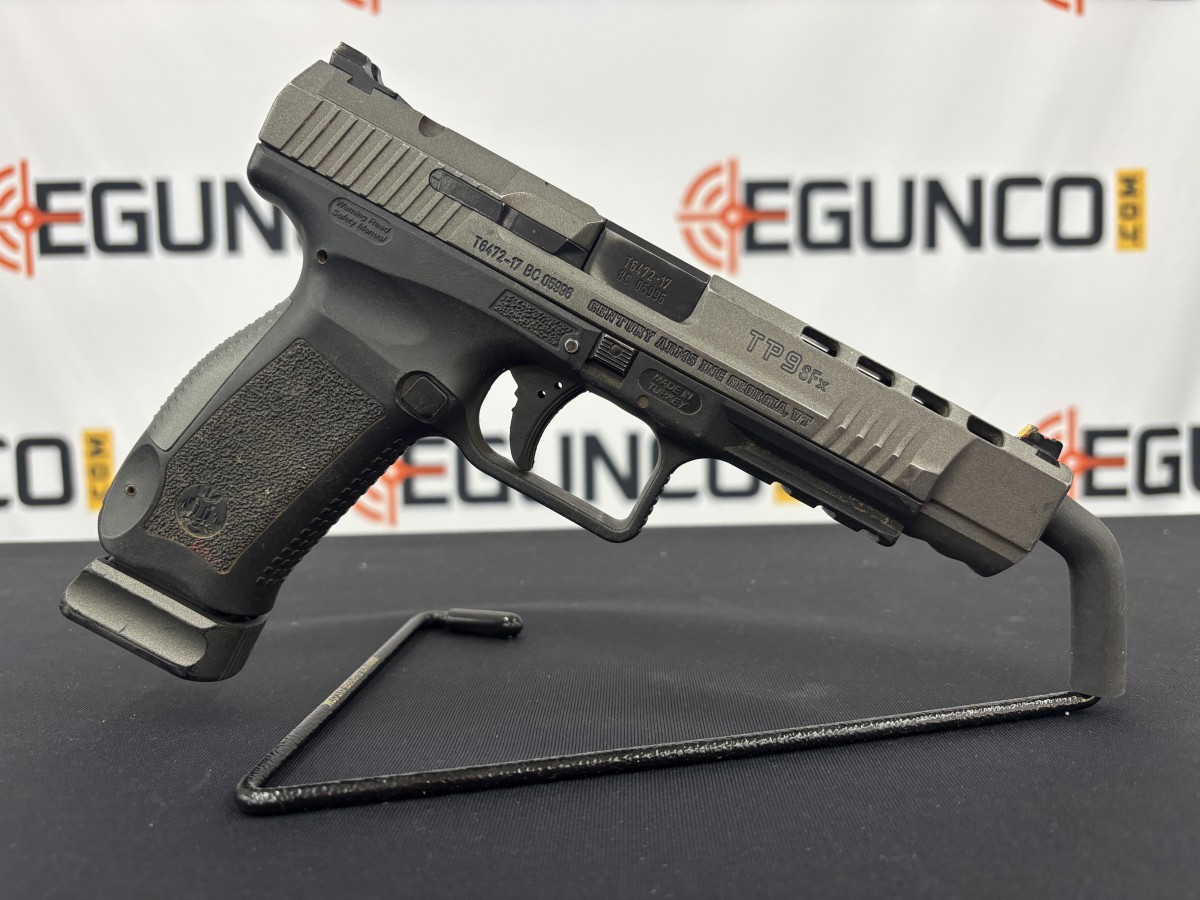CANIK TP9 SFX semi-auto pistol 9mm 5.2" Tungsten Slide18rd mag USED 3 CANIK TP9 SFX semi-auto pistol 9mm 5.2" Tungsten Slide18rd mag USED