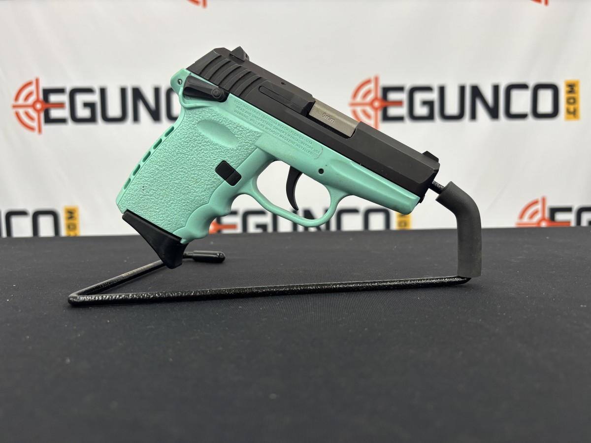 SCCY Model CPX-1 Robin Egg Blue 9MM 3" Luger 10RD USED 3 SCCY Model CPX-1 Robin Egg Blue 9MM 3" Luger 10RD USED