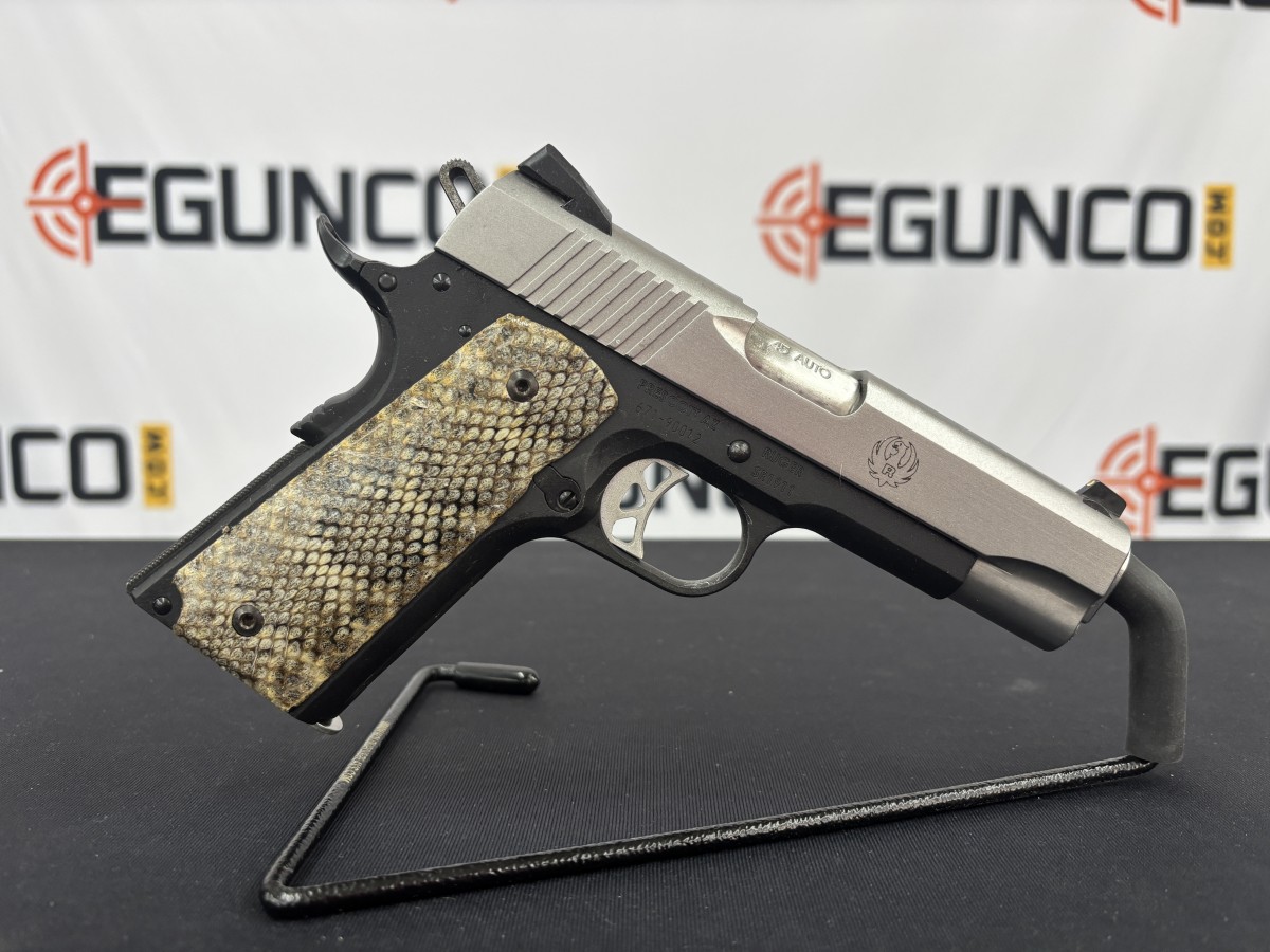 RUGER SR1911 COMMANDER 1911 .45ACP 2 TONE 7RD USED 3 RUGER SR1911 COMMANDER 1911 .45ACP 2 TONE 7RD USED