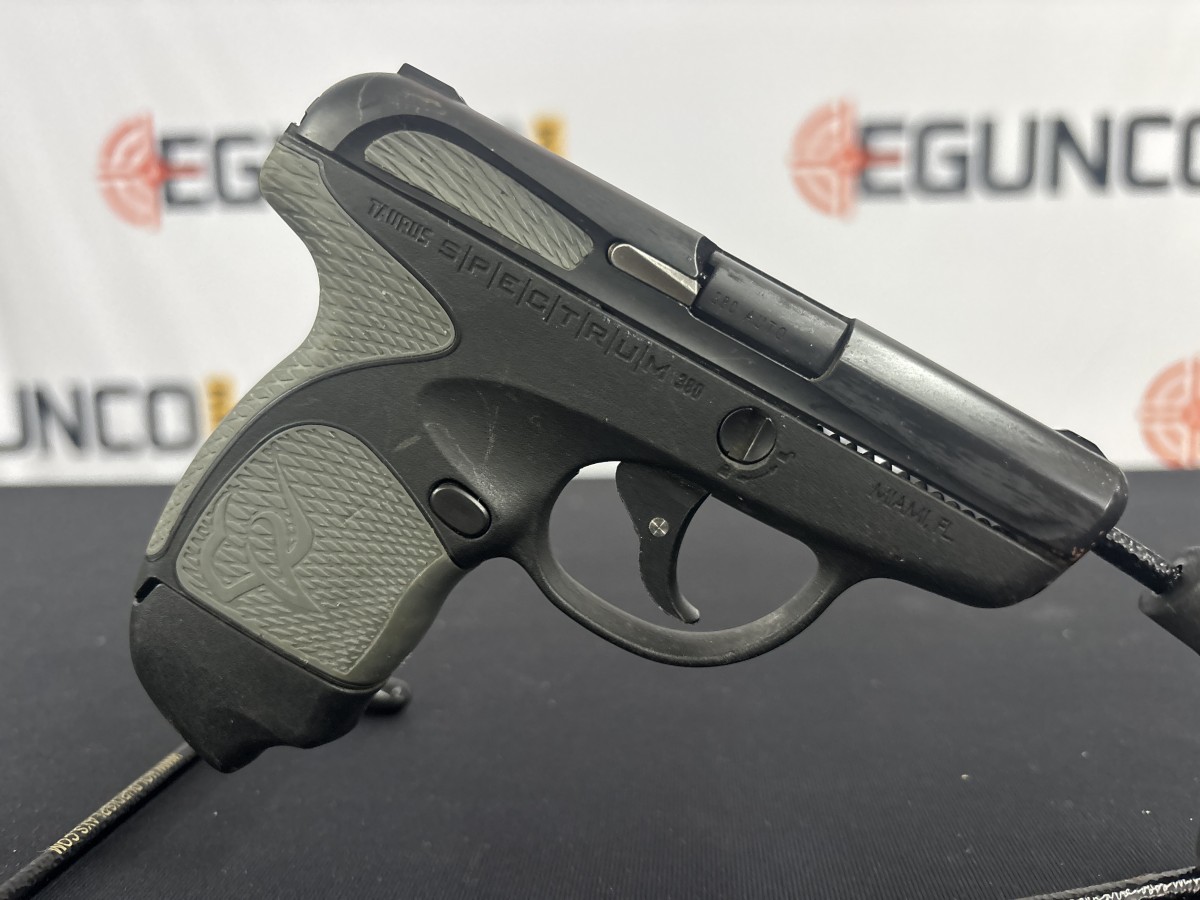 TAURUS Spectrum .380 ACP 2.75" Semi-Automatic Pistol Black/Gray Highlights USED 3 TAURUS Spectrum .380 ACP 2.75" Semi-Automatic Pistol Black/Gray Highlights USED