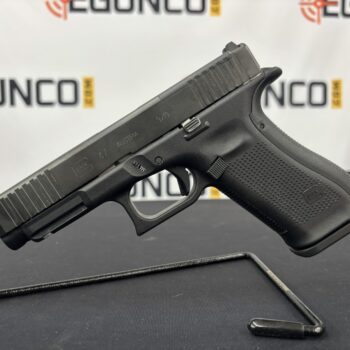 Alternative view of GLOCK G47 Gen5 MOS PA475S203MOS Full Size 9mm Luger 17+1 4.49" Black GMB Barrel, Black nDLC MOS Cut/Serrated Slide, Black Polymer Frame w/Picatinny Rail, Black Textured w/Interchangeable Backstrap Grip, Ambidextrous