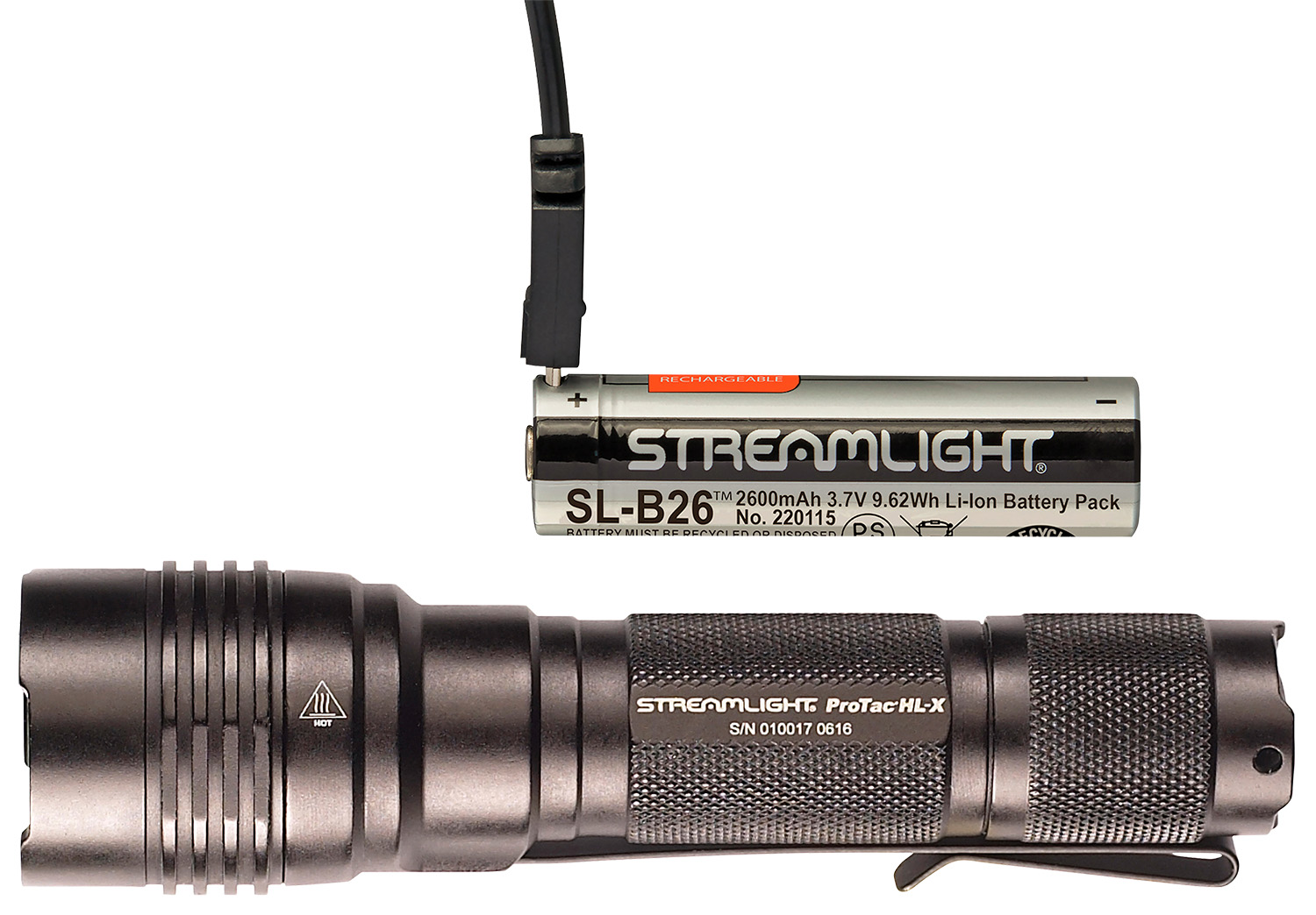 Streamlight 88084 ProTac HL-X USB Flashlight Black Anodized 65/400/1000 Lumens White LED 3 Streamlight 88084 ProTac HL-X USB Flashlight Black Anodized 65/400/1000 Lumens White LED