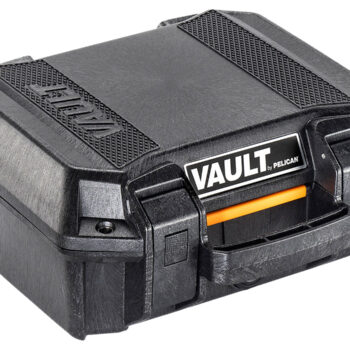 Pelican VCV100 Vault Case Small Black Polymer Holds Handgun