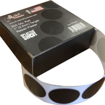 Pro-Shot PR500 SplatterShot Repair Pasters Black 1" Self-Adhesive 500 Per Roll