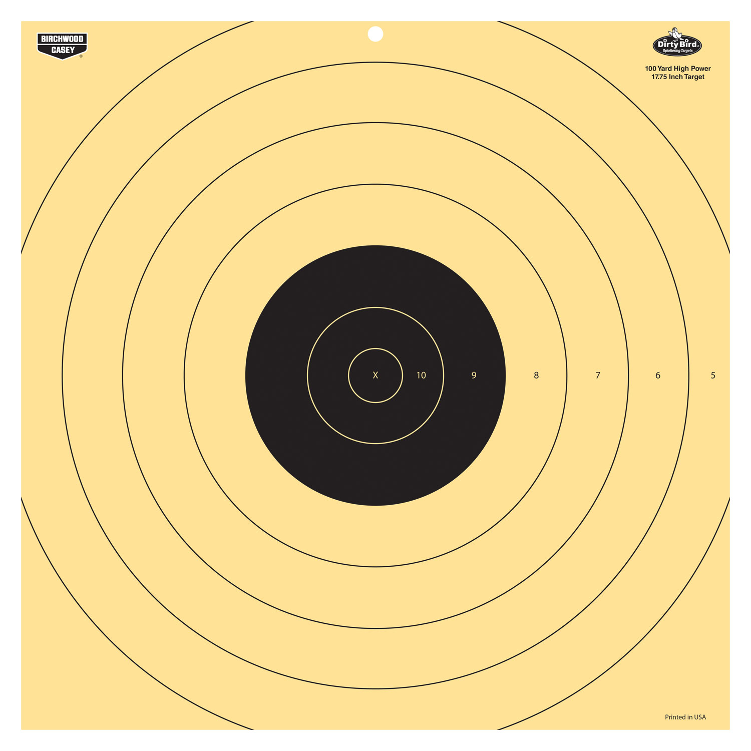 Birchwood Casey 35186 Dirty Bird 17.25" Bullseye Tagboard Hanging 100 yds Rifle Black/White 5 Pack 3 Birchwood Casey 35186 Dirty Bird 17.25" Bullseye Tagboard Hanging 100 yds Rifle Black/White 5 Pack