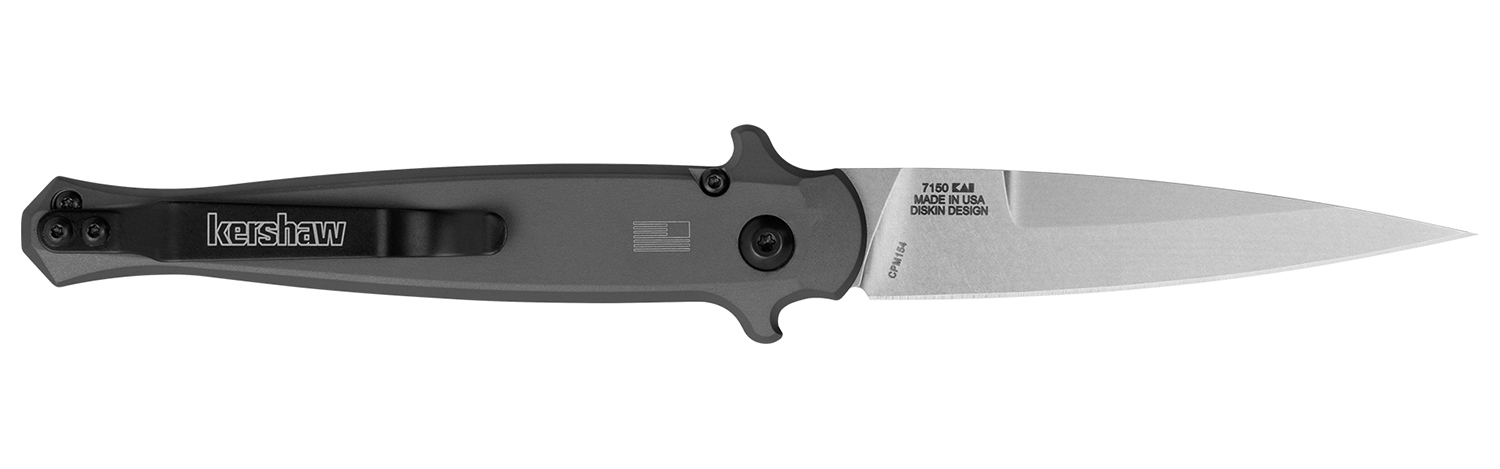 Kershaw 7150 Launch 8 3.50" Folding Spear Point Plain Stonewashed CPM 154 SS Blade Gray w/Insert Aluminum/Carbon Fiber Handle Includes Pocket Clip 3 Kershaw 7150 Launch 8 3.50" Folding Spear Point Plain Stonewashed CPM 154 SS Blade Gray w/Insert Aluminum/Carbon Fiber Handle Includes Pocket Clip