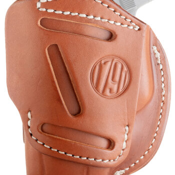 1791 Gunleather 4WH2CBRR 4-Way  IWB/OWB Size 02 Classic Brown Leather Belt Clip Compatible w/Ruger LCP/S&W Bodyguard/Glock 42/43/43X  Right Hand