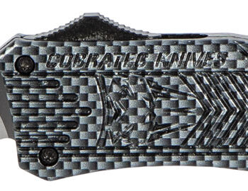 CobraTec Knives MCFCTK1MTNS CTK-1  Medium 3" OTF Tanto Plain D2 Steel Blade/Carbon Fiber Aluminum Handle Features Glass Breaker Includes Pocket Clip