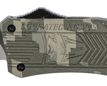 CobraTec Knives MADCCTK1MDNS CTK-1  Medium 3" OTF Drop Point Plain D2 Steel Blade/Army DigiCamo Aluminum Handle Features Glass Breaker Includes Pocket Clip