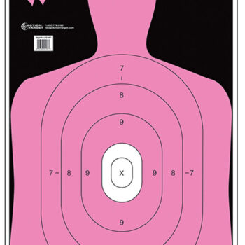 Action Target B27ENPT100 Qualification Shoot for the Cure Silhouette Paper 23" x 35" Pink 100 Per Box