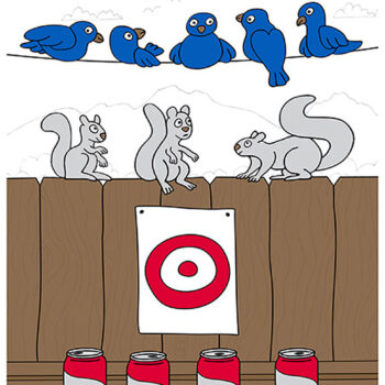 Action Target GSBKYARD100 Entertainment  Animals/Cans/Target Paper Hanging 23" x 35" Multi-Color 100 Per Box