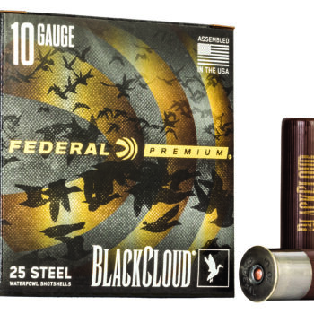 Federal PWBX107BB Black Cloud FS 10Gauge 3.50" 1 5/8oz BBShot 25 Per Box/10 Case