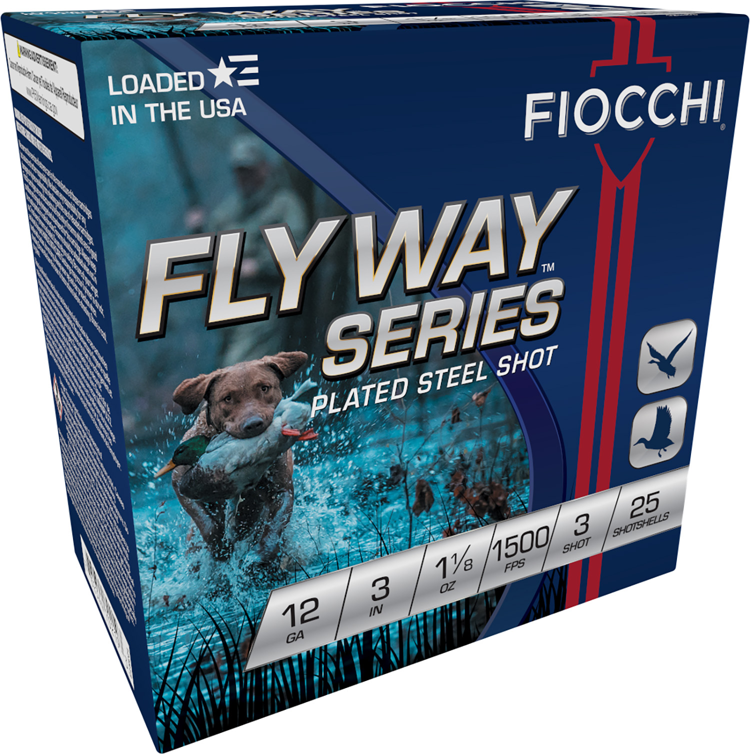 Fiocchi 123ST3 Flyway 12Gauge 3" 1 1/8oz 3Shot 25 Per Box/10 Case 3 Fiocchi 123ST3 Flyway 12Gauge 3" 1 1/8oz 3Shot 25 Per Box/10 Case