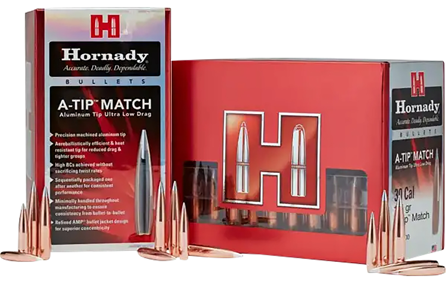 Hornady 33389 A-Tip Match 338 Cal .338 300 gr A Tip Match 100 Per Box/ 10 Case 3 Hornady 33389 A-Tip Match 338 Cal .338 300 gr A Tip Match 100 Per Box/ 10 Case