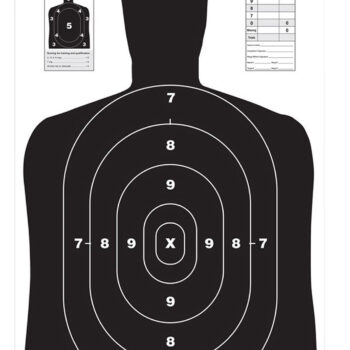 Birchwood Casey 37021 EZE-Scorer BC-27 Silhouette Paper Target 23" x 35" 100 Per Pack