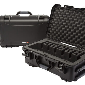 Nanuk 9356UP1 935 6 Up Pistol Case Black Polymer w/ Closed-Cell Foam Padding 22" L x 14" W x 9" H Interior Dimensions