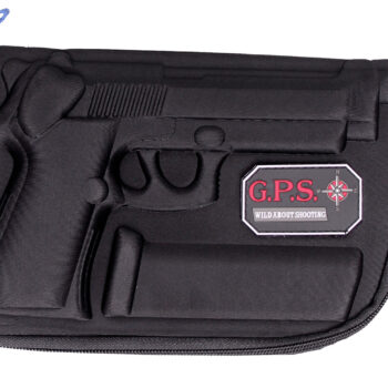 GPS Bags 909PC Custom Molded  w/ Lockable Zippers Internal Mag Holder & Black Finish for Beretta 92/96 & Taurus PT92