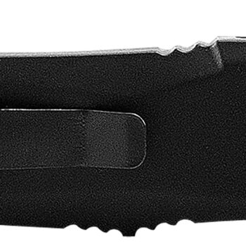 Templar Knife LBR231 Gen II  Large 3.50" OTF Tanto Plain Black Oxide Stonewashed 440C SS Blade,, 5.25" Black Aluminum/Rubber Handle, Glass Breaker