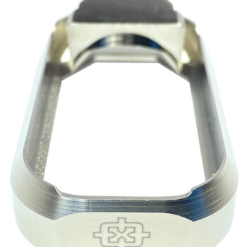 Cross Armory CRGFMWSV Flared Magwell  Compatible w/Glock Gen1-3 Silver Anodized Aluminum