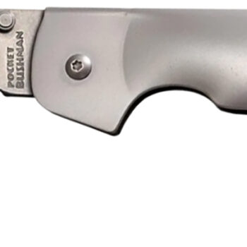 Cold Steel CS95FB Bushman Pocket 4.50" Folding Clip Point Plain Stone Washed 4116 Stainless Steel Blade/Stone Washed 420 Stainless Steel Handle Includes Pocket Clip