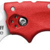 Cold Steel CS20LTR Tuff Lite 2.50" Folding Clip Point Plain AUS-8A SS Blade/Red Griv-Ex Handle Includes Pocket Clip 2 132861