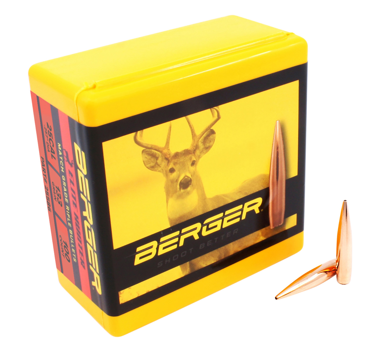 Berger Bullets 25586 Elite Hunter Outer Limits 25Cal 133gr Boat Tail 100/Box 3 Berger Bullets 25586 Elite Hunter Outer Limits 25Cal 133gr Boat Tail 100/Box