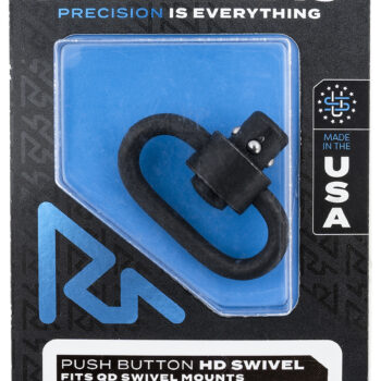 Rival Arms RA-RA92S1B HD Swivel  Black Manganese Phosphate Steel with 1.25" Loop & Push Button