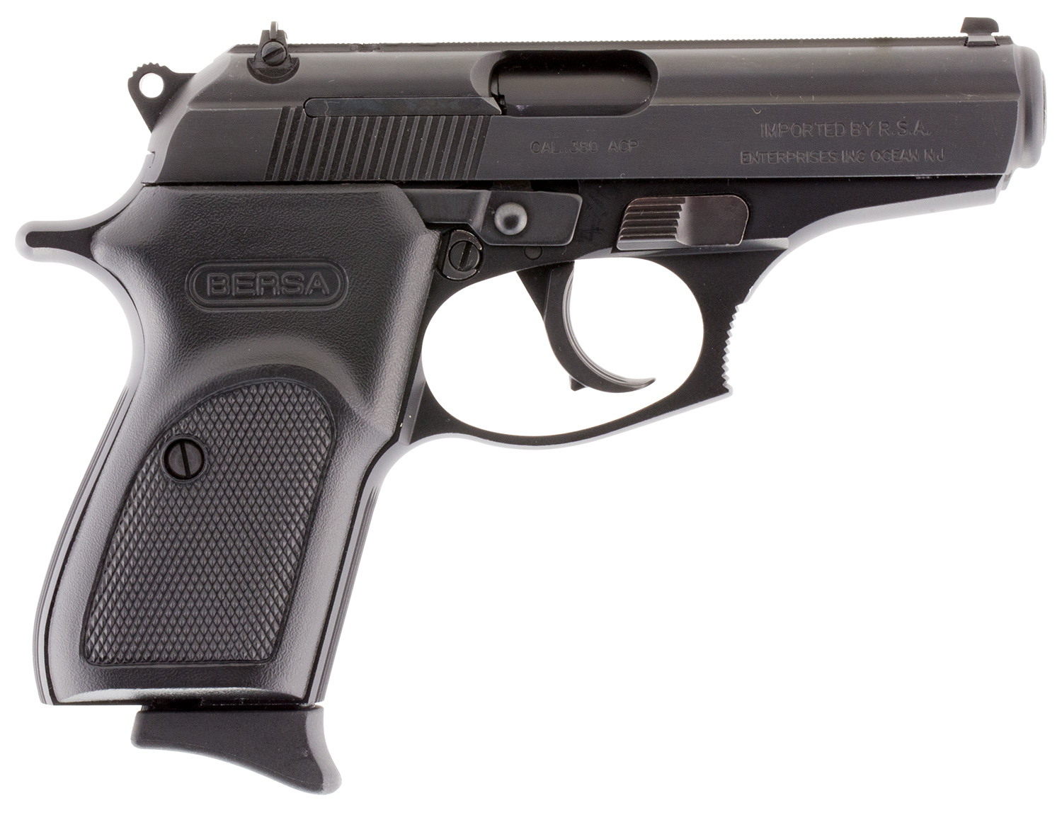 Bersa T380M8 Thunder Micro-Compact Frame 380 ACP 8+1, 3.50" Black Steel Barrel, Matte Black Serrated Steel Slide & Aluminum Frame 3 Bersa T380M8 Thunder Micro-Compact Frame 380 ACP 8+1, 3.50" Black Steel Barrel, Matte Black Serrated Steel Slide & Aluminum Frame