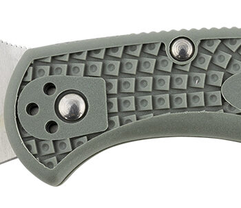 Spyderco C33PSFG Delica 4 Lightweight 2.88" Folding Drop Point Part Serrated VG-10 SS Blade Foliage Green Bi-Directional Texturing FRN Handle Includes Pocket Clip