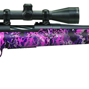 Mossberg 28144 Patriot Super Bantam Youth 7mm-08 Rem 5+1 20" Matte Blued Fluted Barrel, Matte Blued Steel Receiver, Muddy Girl Wild Synthetic Stock, Right Hand Includes 3-9x40mm Duplex Scope