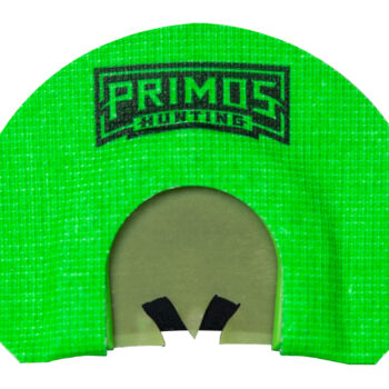 Primos PS1264 The Karen  Diaphragm Call Triple Reed Turkey Hen Sounds Attracts Turkey Green Plastic
