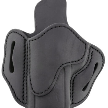 1791 Gunleather ORBH24SSBLL BH2.4S Optic Ready OWB Size 2.4S Stealth Black Leather Belt Slide Fits FN 509/HK VP9SK Left Hand