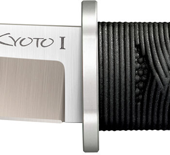 Cold Steel CS-17DA Kyoto I 3.25" Fixed Plain Tanto 8Cr13MoV SS Blade/Black Contoured Kray-Ex Handle