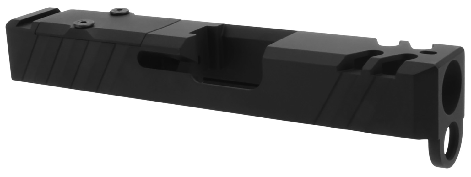 TacFire Replacement Slide 9mm Luger Graphite Black Cerakote Stainless Steel with Optics Cut & Slide Ports for Glock 26 Gen3 3 TacFire Replacement Slide 9mm Luger Graphite Black Cerakote Stainless Steel with Optics Cut & Slide Ports for Glock 26 Gen3