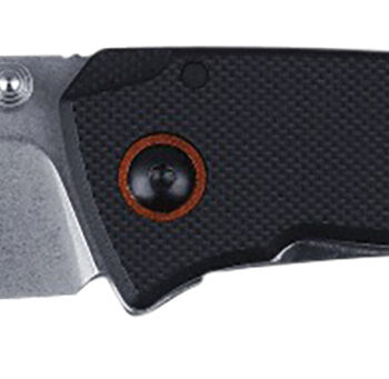 CRKT 2522 Tuna  Compact 2.73" Plain Stonewashed 8Cr13MoV SS Blade, Black G10/SS Handle, Includes Pocket Clip