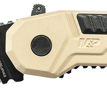 Smith & Wesson Knives SWMP3BSDCP M&P M.A.G.I.C. 2.80" Folding Part Serrated Black Oxide 4034 SS Blade 4.30" Aluminum Handle Includes Pocket Clip