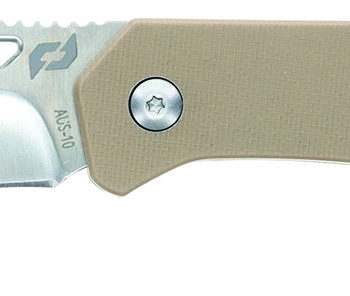 Schrade 1159301 Slingshot Lockback Folder 4" Recurve Clip Point/Satin AUS-10 Blade 5" G10 Handle