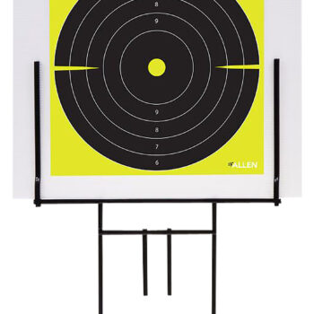 EZ-Aim 15309 Portable Range Target Stand  Black Steel 18" W x 19" H Includes 2 Adhesive Targets