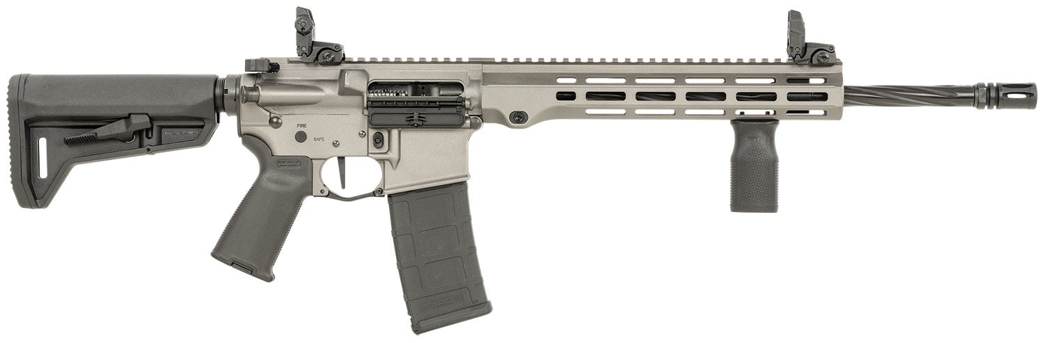 Maxim Defense MXM49734 MD15 L 5.56x45mm NATO 30+1 16" Fluted Barrel, Sniper Gray Rec/M-LOK Handguard, Black Magpul Furniture, SL-K Stock, MBUS Sights, Blackout Defense Flat Trigger 3 Maxim Defense MXM49734 MD15 L 5.56x45mm NATO 30+1 16" Fluted Barrel, Sniper Gray Rec/M-LOK Handguard, Black Magpul Furniture, SL-K Stock, MBUS Sights, Blackout Defense Flat Trigger
