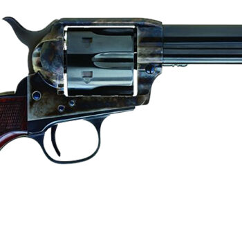 Cimarron AR410 Arizona Ranger  45 Colt (LC) 6 Shot, 4.75" Blue w/Engraved "Arizona Ranger" Steel Barrel, Blued Cylinder, Color Case Hardened Steel Frame, Checkered Walnut Grip, Exposed Hammer