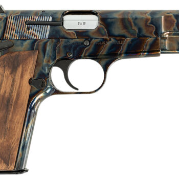 Inglis 12000010 GP-35  Full Size Frame 9mm Luger 15+1 4.70" Hard Chrome Plated Stainless Steel Barrel, Color Case Hardened Carbon Steel Serrated Slide, Color Case Hardened Steel Frame, Walnut Grip